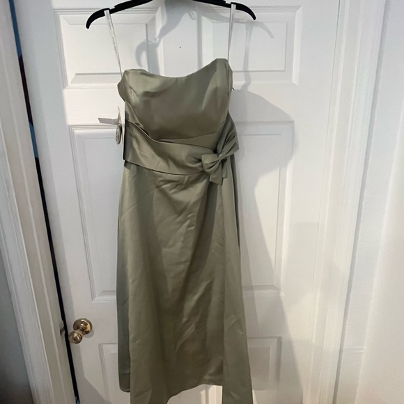 Alfred Angelo celadon green strapless dress - Picture 9 of 11
